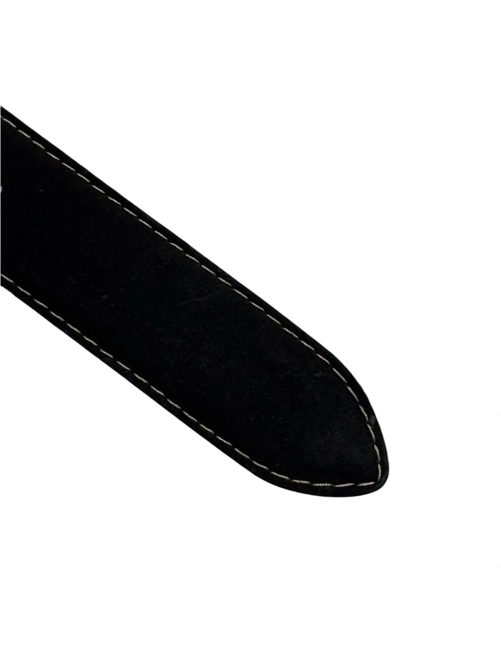 Torino Leather - European Sueded Calfskin Belt - Black. Size 40. 54010